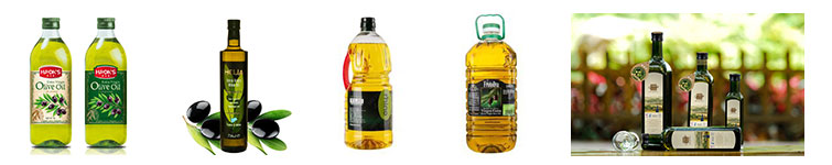 橄欖油自動(dòng)灌裝鎖蓋貼標(biāo)生產(chǎn)線，橄欖油灌裝生產(chǎn)線